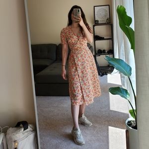 Reclaimed Vintage Midi Wrap Dress